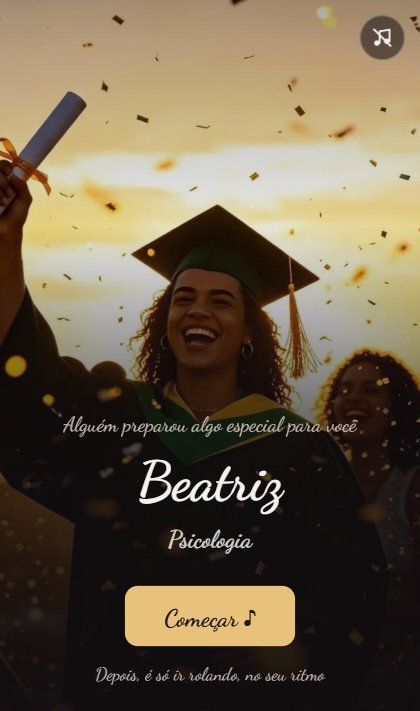 Exemplo: Beatriz, formatura em Psicologia